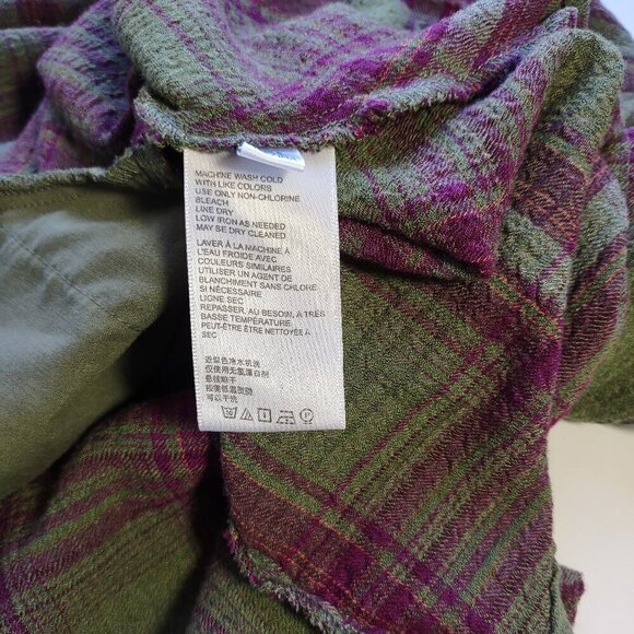 Urban Outfitters Plaid Babydoll Mini Dress Puff Sleeves School Girl Grunge Small - Picture 7 of 7